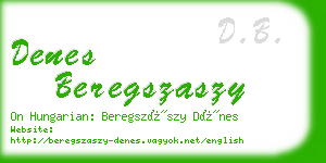 denes beregszaszy business card